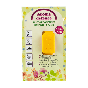 Aroma Defence Силиконова гривна с контейнер с аромат на цитронела 5гр.