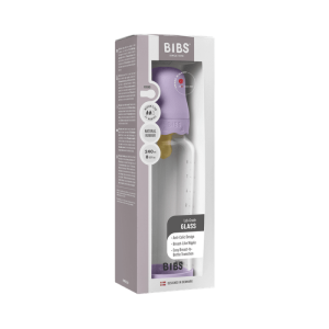 BIBS Бебешка Стъклена Бутилка Boheme Violet Sky 240 мл. Среден Поток Каучук/50202291/