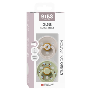 BIBS Биберони Studio COLOUR Bumblebee/Mushroom, 0-6 месеца/11024102/