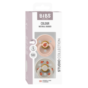 BIBS Биберони Studio COLOUR Ladybug/Blush, 0-6 месеца/11025101/