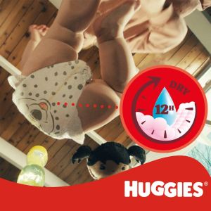 HUGGIES Little Movers-  Бебешки еднократни пелени,Размер  3 (4-9 кг),78 бр./пак.
