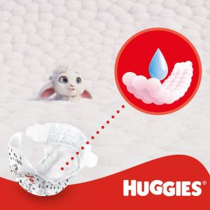 HUGGIES Little Movers- Бебешки еднократни пелени,Размер   4 (7-18 кг),66 бр./пак.