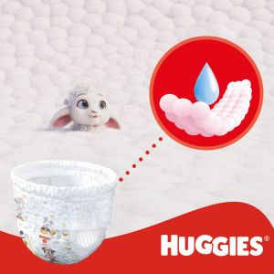HUGGIES Little Movers- Бебешки еднократни  гащи,Размер  5 (12-17 кг)Disney ,34 бр./пак.