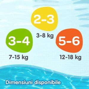 HUGGIES little Swimmers-Бебшки бански гащички за плуване ,Размер  2-3 (3-8кг.),12 бр./пак.