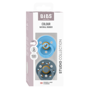 BIBS Биберони Studio COLOUR Bumblebee/Breeze, 6-18 мес./12024101/