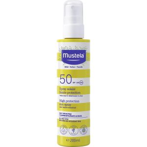 MUSTELA Слънцезащитен спрей за лице и тяло за бебета и деца SPF50 200 мл  6751