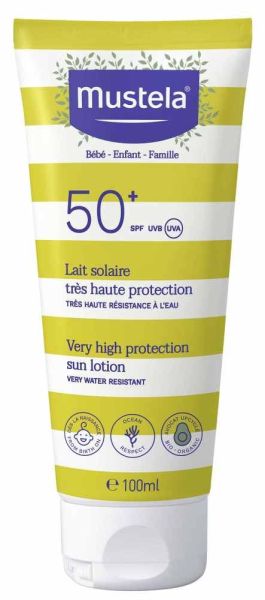 MUSTELA Слънцезащитен лосион за лице и тяло за бебета и деца SPF50+ 100 мл 6775