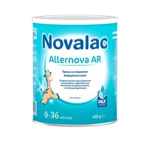 NOVALAC Allernova AR Адаптирано мляко за спец. медиц. цели при кърмачета и малки деца от 0м.+ 400 г