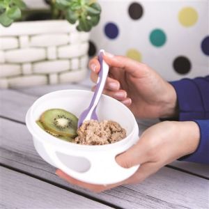 SEVI BEBE Купичка за хранене с капак /синя,оранжева,лилава,розова/