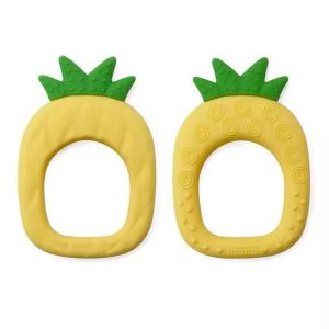 SEVI BEBE  Силиконова ръкавичка и чесалка Ананас 2 бр.  BR11-1