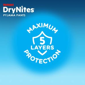 HUGGIES DryNites – Еднократни нощни гащи за момче, 13+ год. (48+ кг), 9 бр./пак.