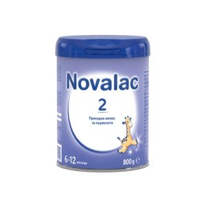 NOVALAC  2 Адаптирано преходно мляко за кърмачета от 6 до 12 мес., 800 гр.