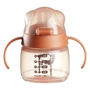TOMMEE TIPPEE Неразливаща чаша с мек накрайник Soft Spout 150 мл, 4м+ BACSHIELD розов Лисиче TT.0286