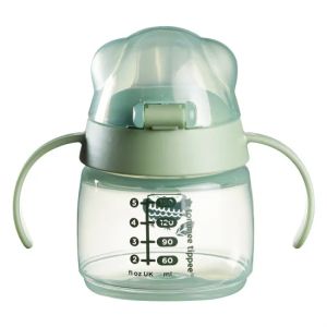 TOMMEE TIPPEE Неразливаща чаша с мек накрайник Soft Spout 150 мл, 4м+ BACSHIELD зелен Бухал TT.0288