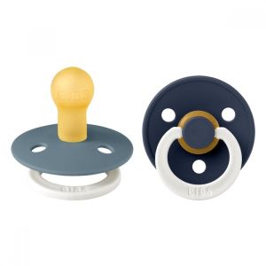  BIBS COLOUR Petrol GLOW/Deep Space GLOW, 2 бр. Биберони 0-6 месеца/110455/