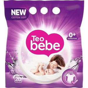 ТЕО БЕБЕ  Gentle & Clean Lavender Прах за пране с екстракт от лавандула 1.5kg.