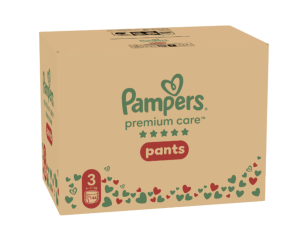 Pampers Premium Care –Еднократни гащички, Размер 3 (6-10кг.),144 бр./ КАШОН