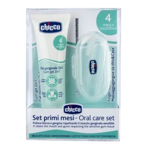 CHICCO Chicco Първа грижа за зъбките 4М+ Комплект C0112