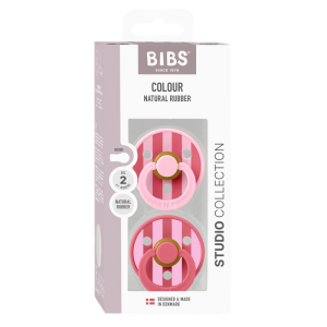  BIBS Studio COLOUR Block, Baby Pink Coral Mix,2 бр. Биберони 6-18 месеца/ 12022101/