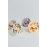 BIBS Liberty COLOUR Strawberries and Cream Ivory, 2 бр. Биберони 6-18 месеца/12019102/