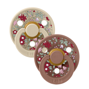 BIBS Liberty COLOUR Chamomile Lawn - Woodchuck Mix, 2 бр. Биберони 0-6 месеца/11012103/