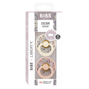 BIBS Liberty COLOUR Eloise Blush Mix, 2 бр. Биберони 6-18 месеца/12011102/